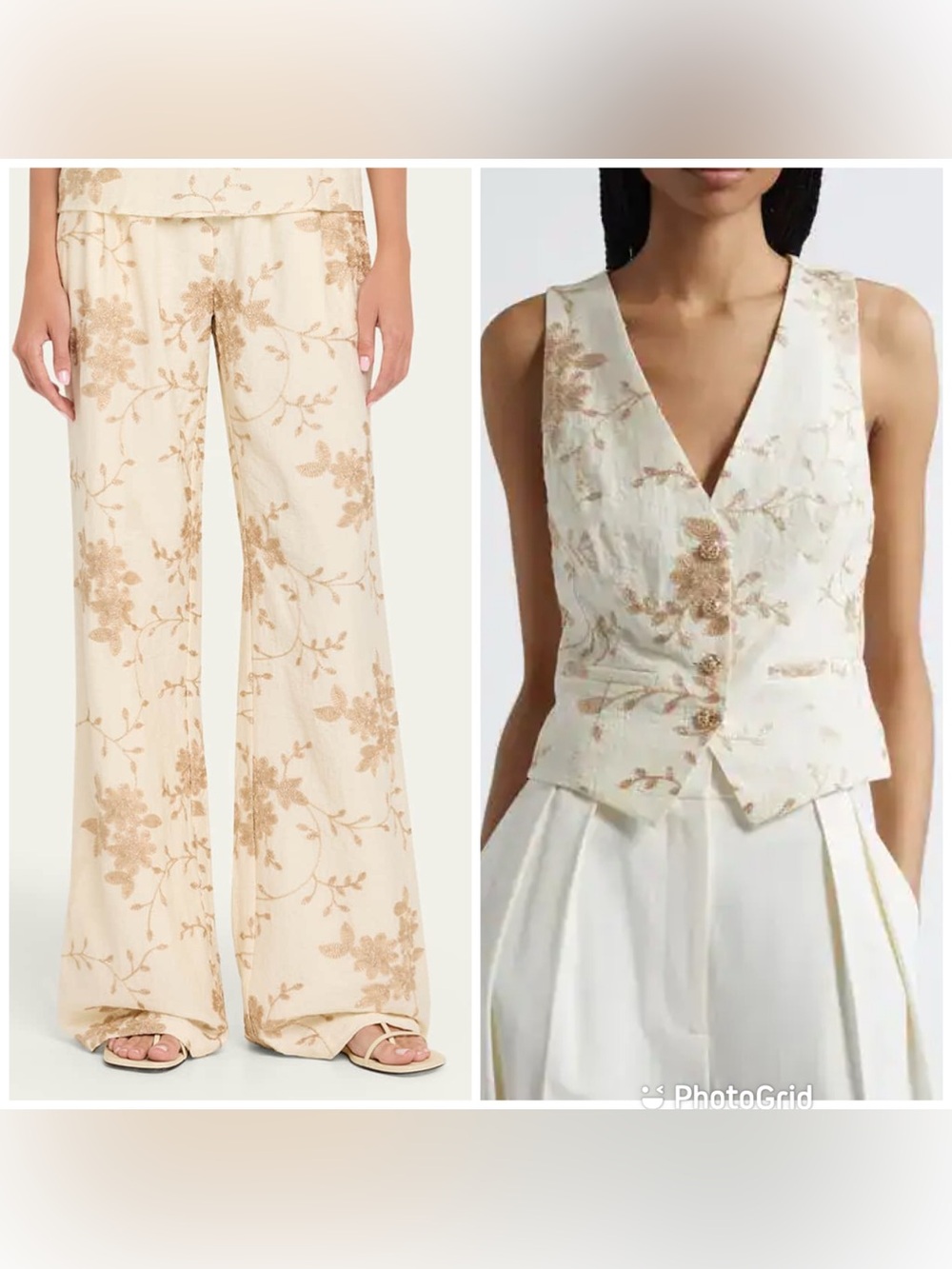 Ramy brook Dara Vest + Heidi Beaded Wide Leg Pants New with Tags!